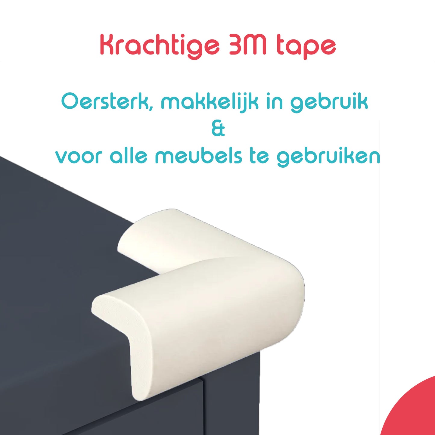 Hoekbeschermers Baby Foam - Set van 12 - Wit