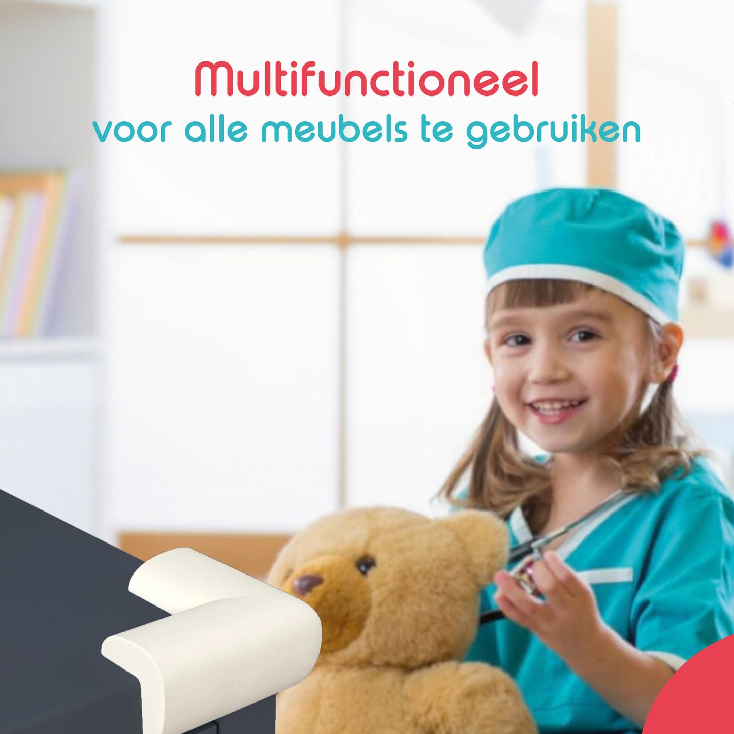 Hoekbeschermers Baby Foam - Set van 12 - Wit