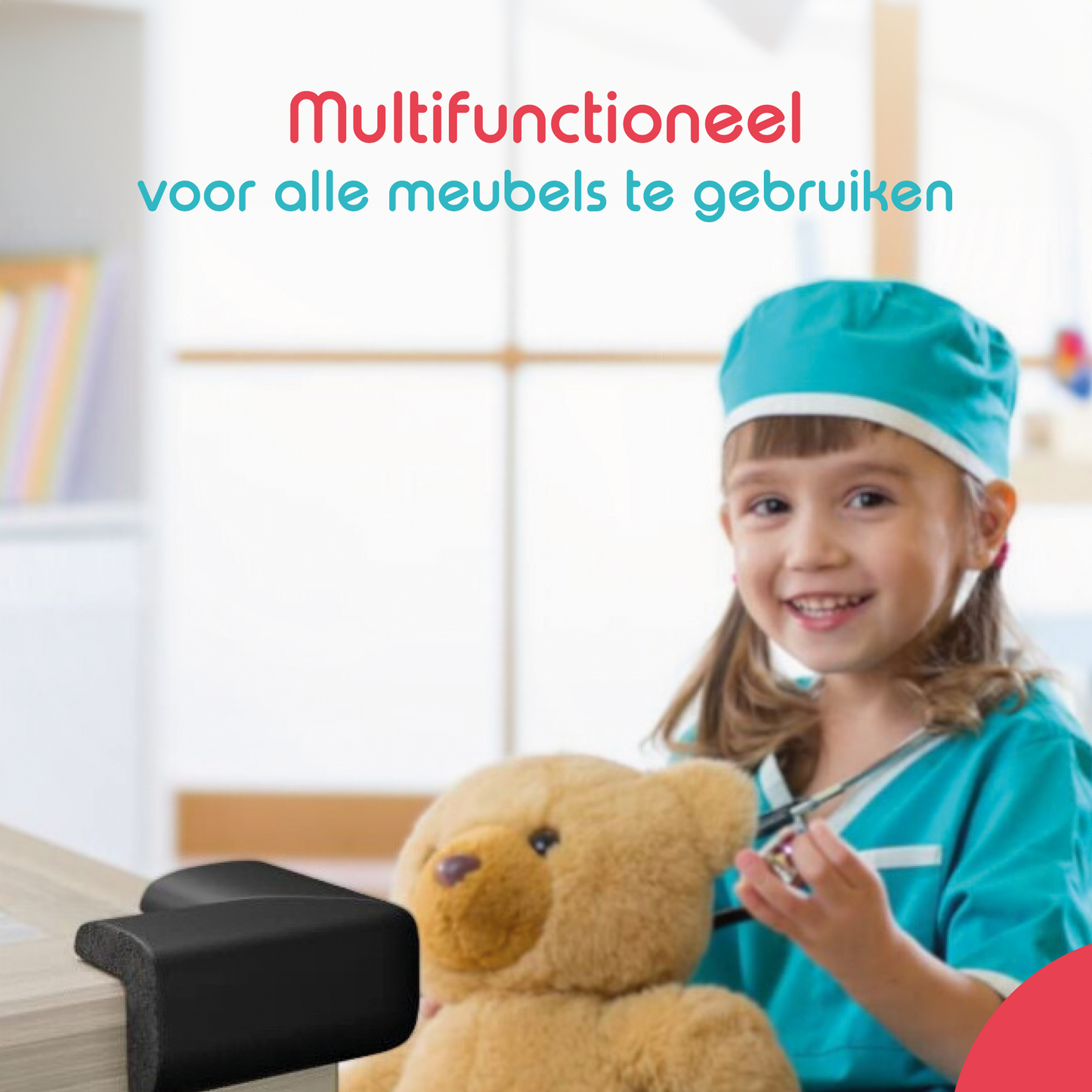 Hoekbeschermers Baby Foam Set van 12 - Bruin