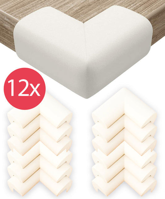 Hoekbeschermers Baby Foam - Set van 12 - Wit