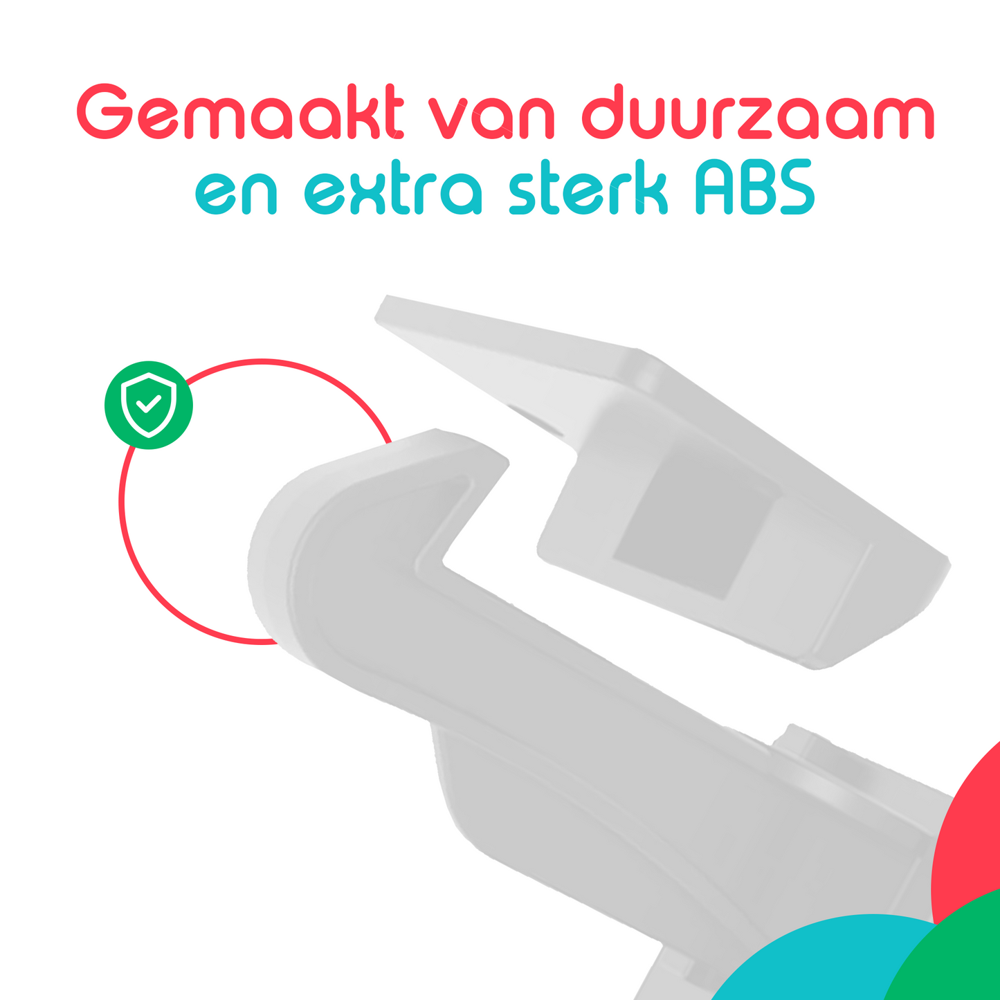 kinderbeveiliging wit, gemaakt van duurzaam en sterk abs