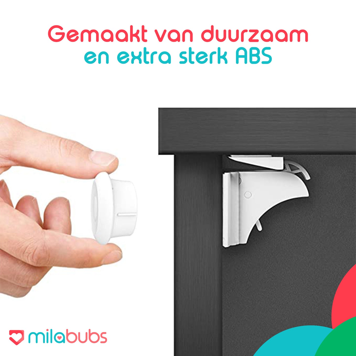 kinderslot kastjes magneet gemaakt van duurzaam en extra sterk materiaal