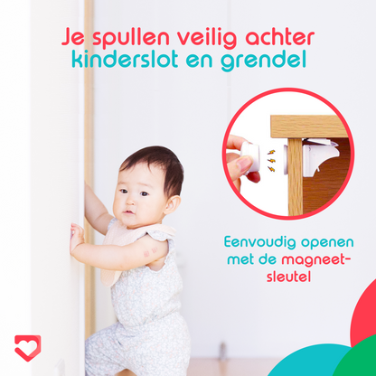 Emuca 8929420 Invisible Child Safety Lock for Cabinet Doors Emuca 8929420 Invisible Child Safety Lock for Cabinet Doors