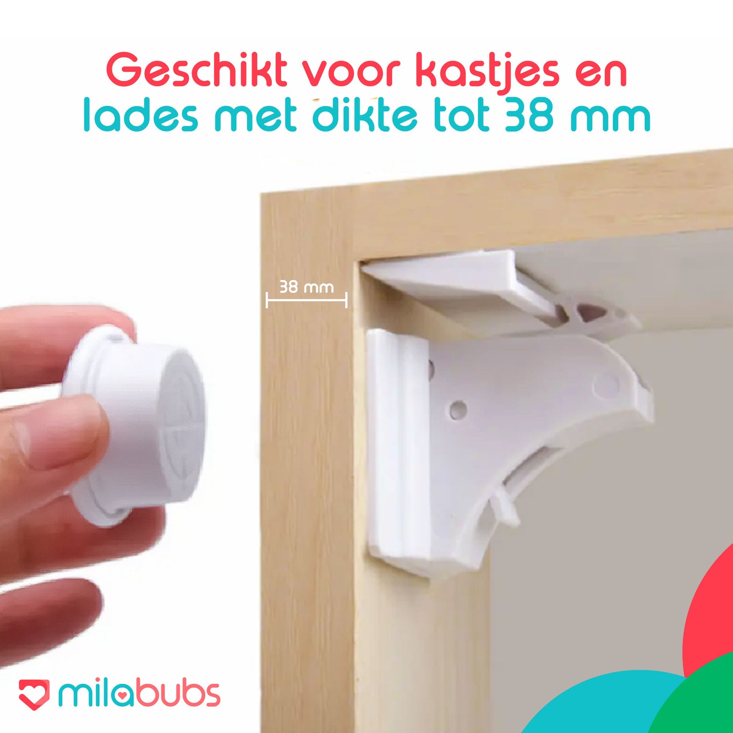 magneetsleutel geschikt voor kastdikte tot 38mm